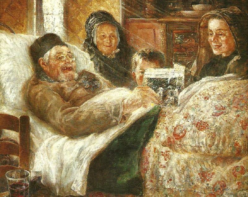 Ernst Josephson La joic de vivre China oil painting art